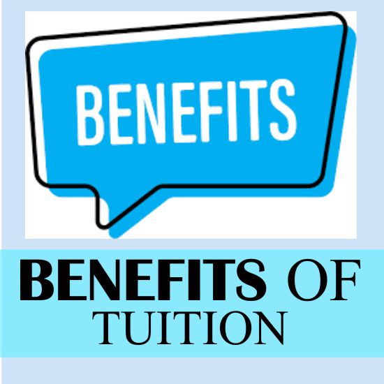 Large size decorative image showcasing the word benefit written in a decorative way symbolizing benefits of home tuition in Vatika City