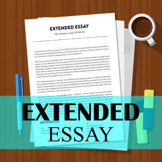 Large size caricature image of many papers kept on a table along with stationary symbolizing extended essay support provided by tutors in Faridabad