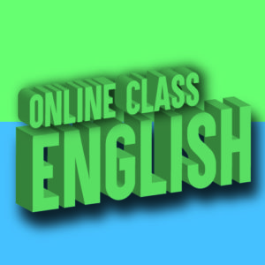 Online Class English written in 3D