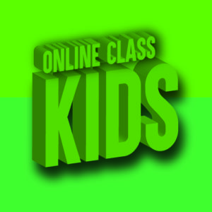 Online Class Kids written in 3D